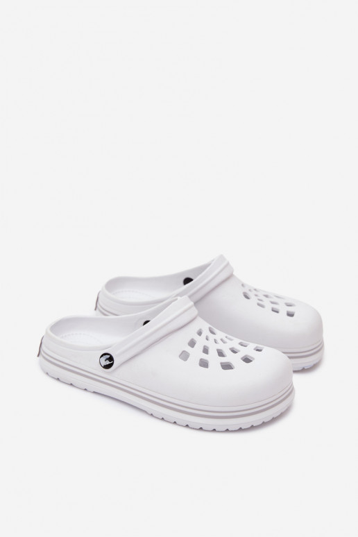 Damen leichte weiße Slipper Ashby