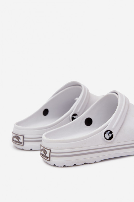 Damen leichte weiße Slipper Ashby