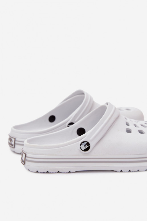 Damen leichte weiße Slipper Ashby