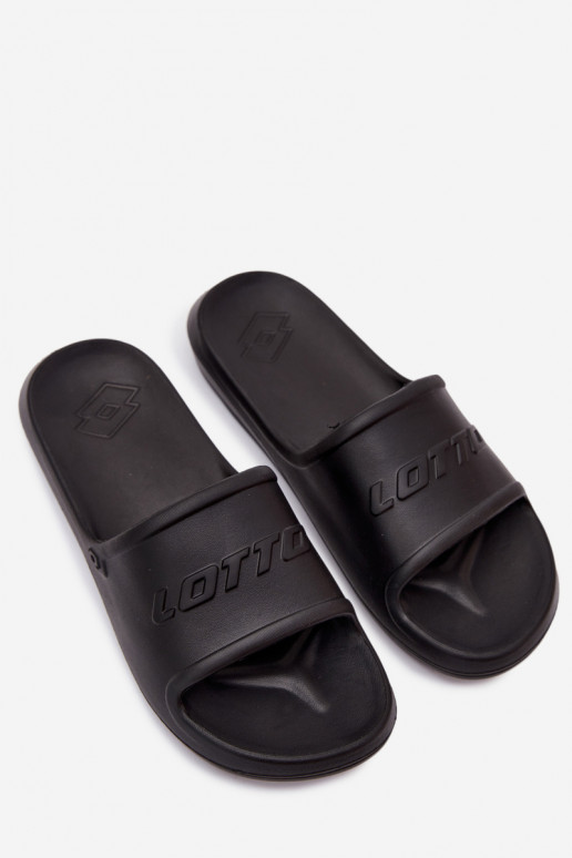 Herren leichte schwarze Slipper Lotto 2400521U SPLISH OC