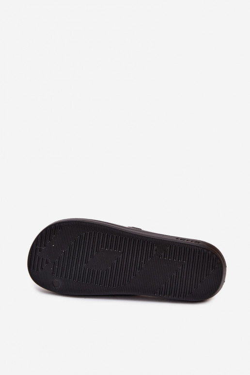 Herren leichte schwarze Slipper Lotto 2400521U SPLISH OC