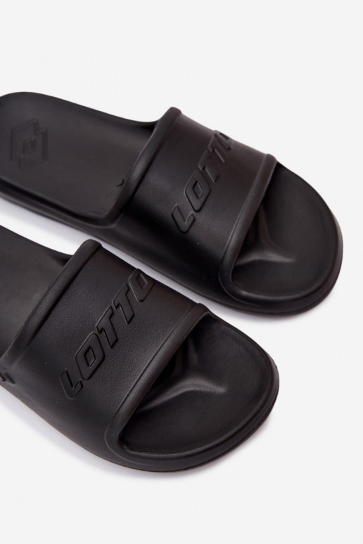 Herren leichte schwarze Slipper Lotto 2400521U SPLISH OC