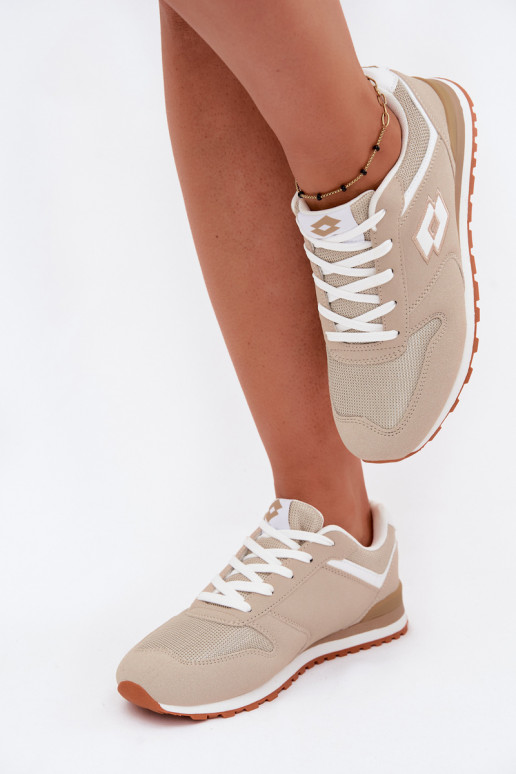 Damen sandfarbene Sneakers LOTTO 2401850U EPICAN