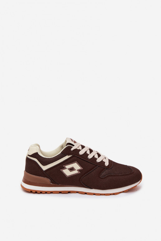 Damen schokoladenfarbene Sneakers LOTTO 2401850U EPICAN
