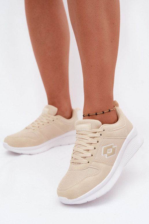 Damen sandfarbene Sportschuhe LOTTO 2401650U SOBRIO