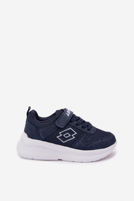Kinder Sneakers mit Klettverschluss LOTTO SOBRIO 2601570K dunkelblau
