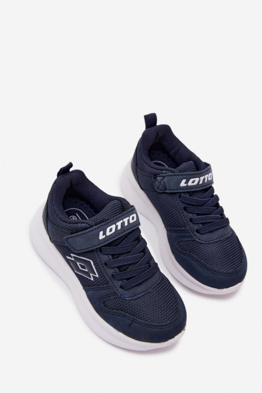 Kinder Sneakers mit Klettverschluss LOTTO SOBRIO 2601570K dunkelblau