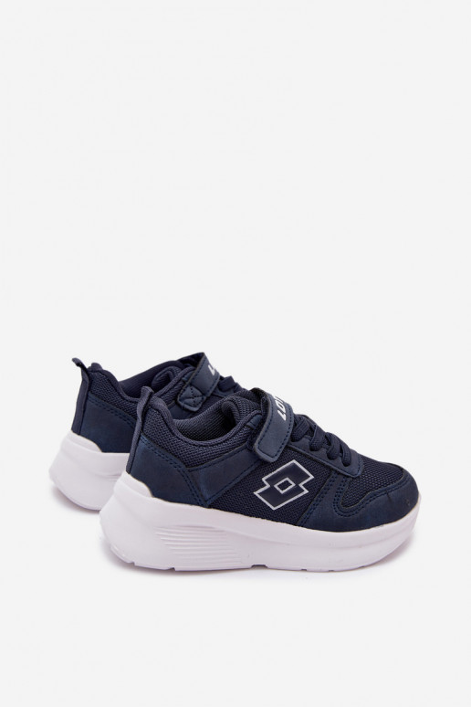 Kinder Sneakers mit Klettverschluss LOTTO SOBRIO 2601570K dunkelblau