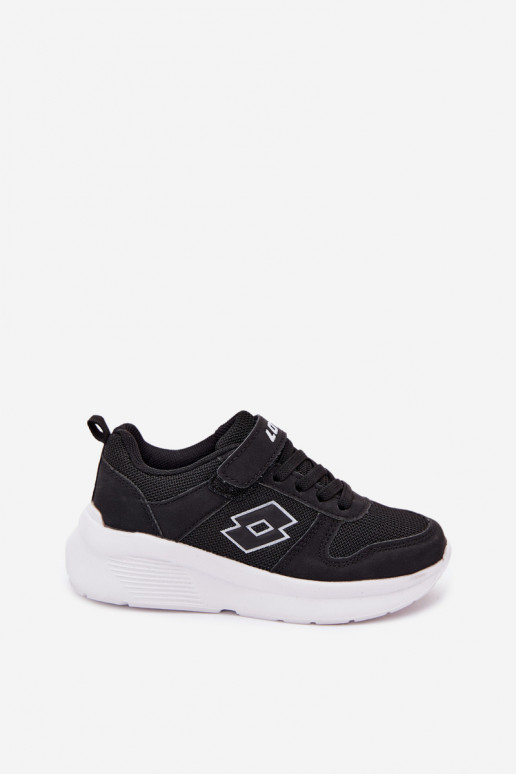 Kinder Sneakers mit Klettverschluss LOTTO SOBRIO 2601570K schwarz
