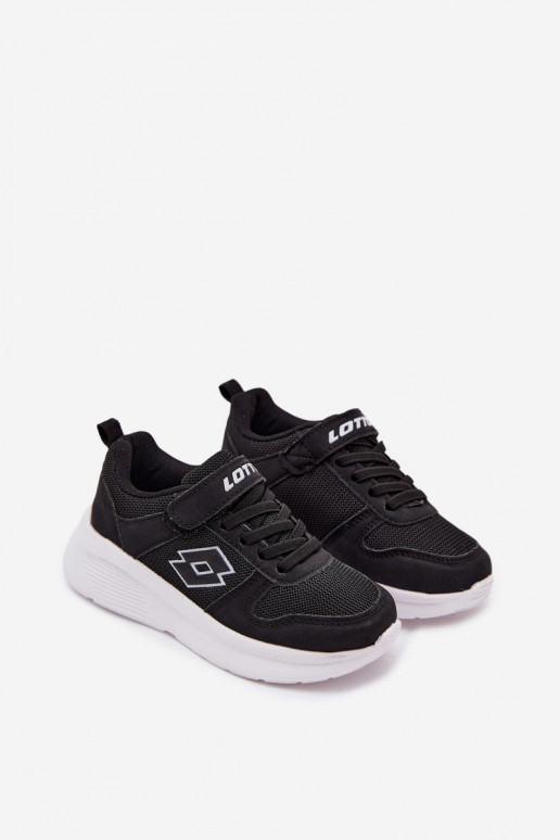 Kinder Sneakers mit Klettverschluss LOTTO SOBRIO 2601570K schwarz