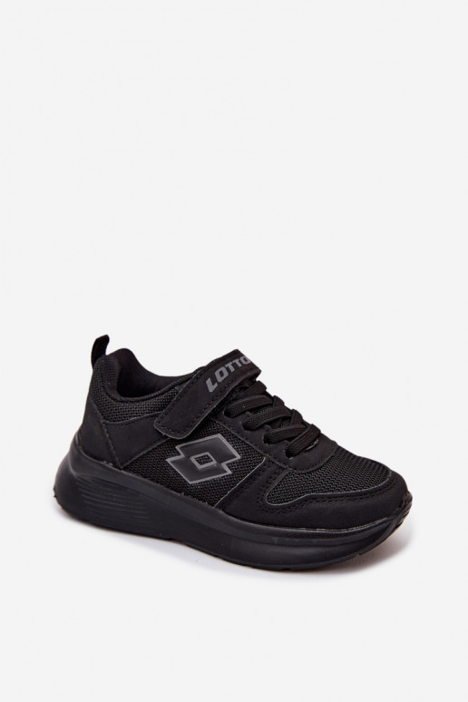 Kinder Sneakers mit Klettverschluss LOTTO SOBRIO 2601571K schwarz