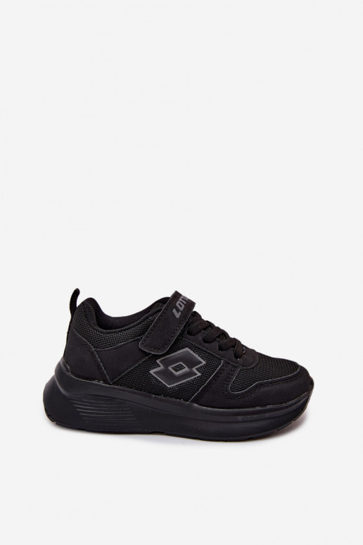 Kinder Sneakers mit Klettverschluss LOTTO SOBRIO 2601571K schwarz