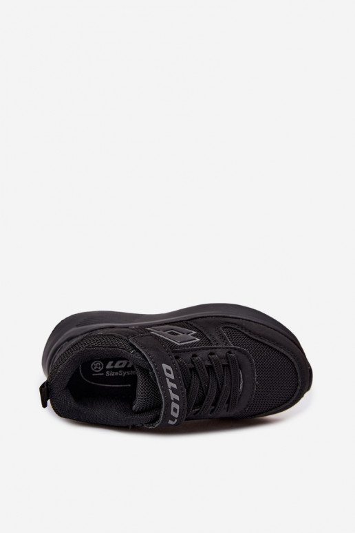 Kinder Sneakers mit Klettverschluss LOTTO SOBRIO 2601571K schwarz