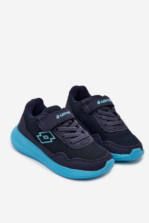Kinder Sneakers mit Klettverschluss LOTTO 2600002K CONNEECT dunkelblau
