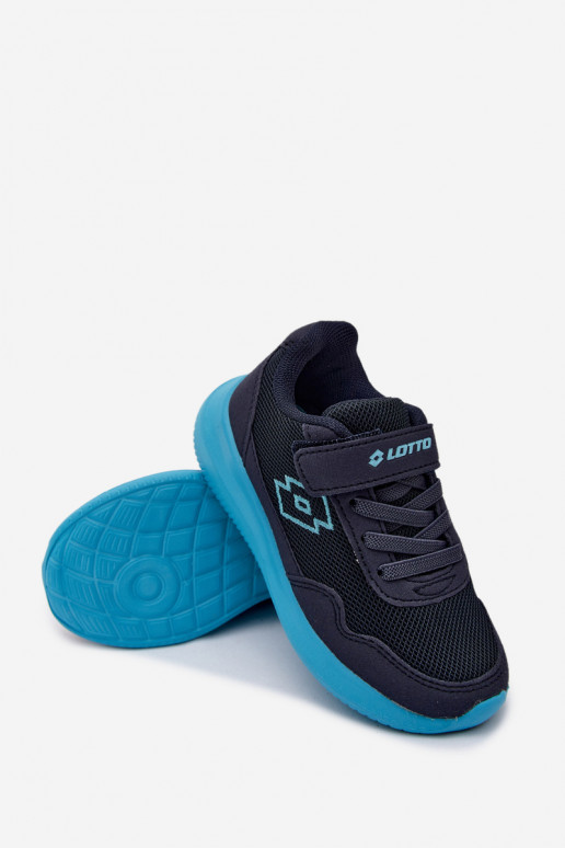 Kinder Sneakers mit Klettverschluss LOTTO 2600002K CONNEECT dunkelblau