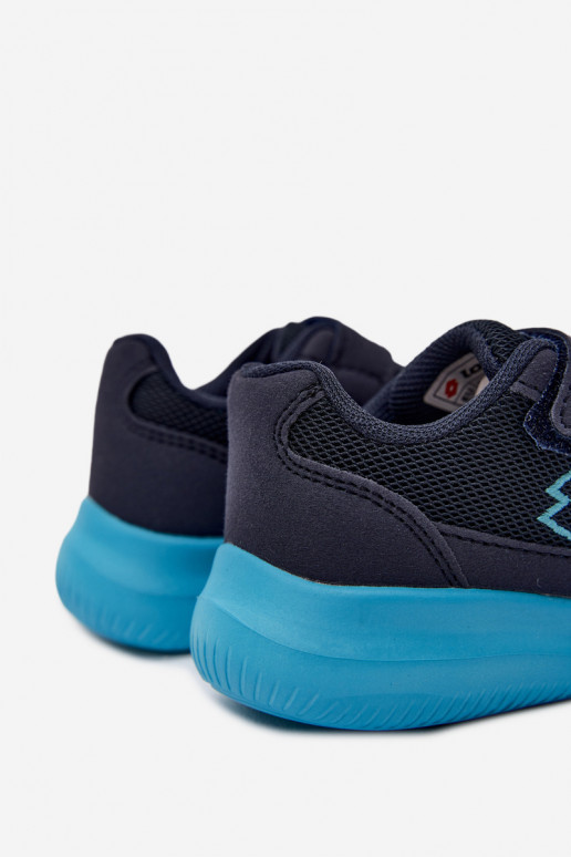 Kinder Sneakers mit Klettverschluss LOTTO 2600002K CONNEECT dunkelblau