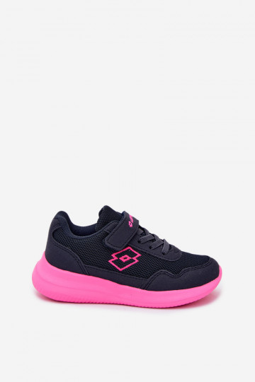 Kinder Sneakers mit Klettverschluss LOTTO 2600002K CONNEECT blau-rosa 2