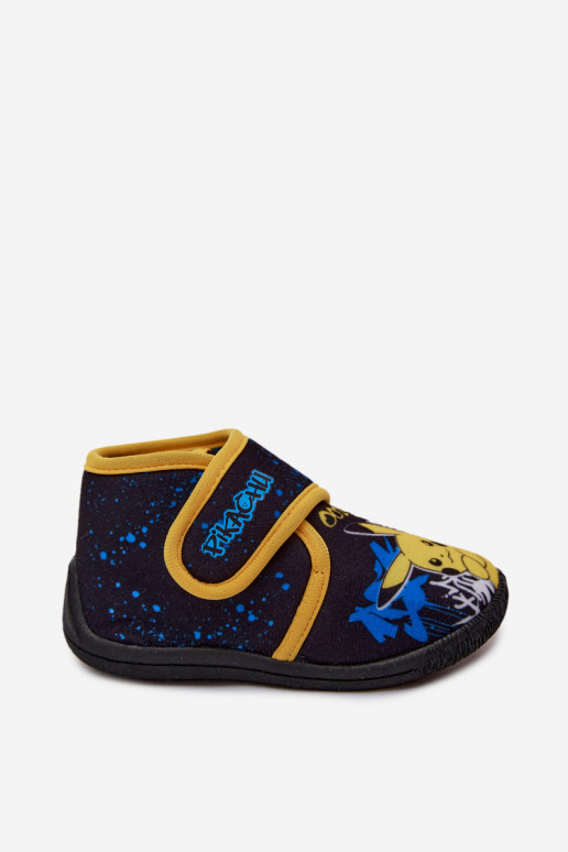 Jungen Hausschuhe mit Klettverschluss Pikachu gelb
