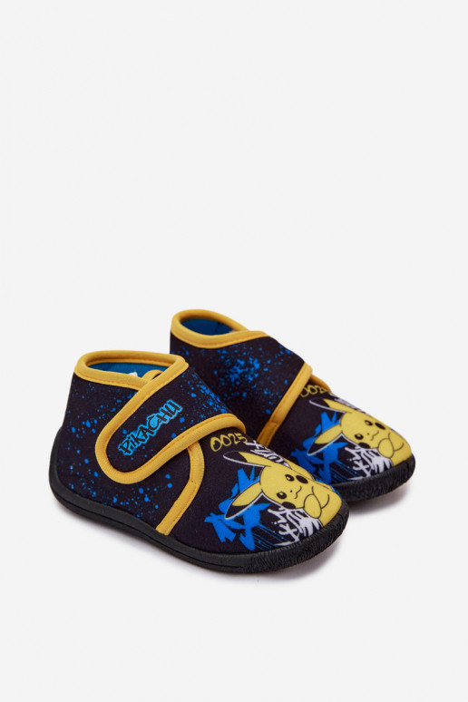Jungen Hausschuhe mit Klettverschluss Pikachu gelb