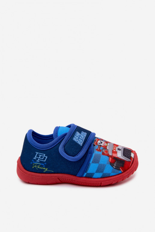 Kinder Hausschuhe mit Klettverschluss PAW Patrol dunkelblau