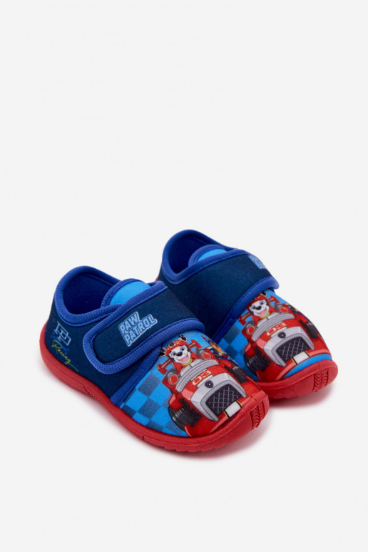 Kinder Hausschuhe mit Klettverschluss PAW Patrol dunkelblau