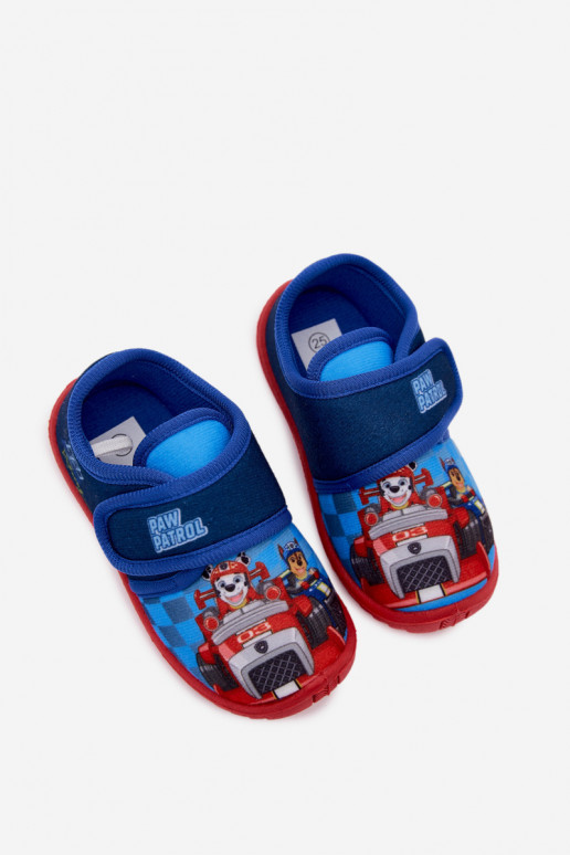 Kinder Hausschuhe mit Klettverschluss PAW Patrol dunkelblau