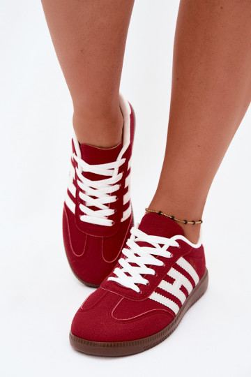 Herren rote Sneakers mit Riemen Chrissy