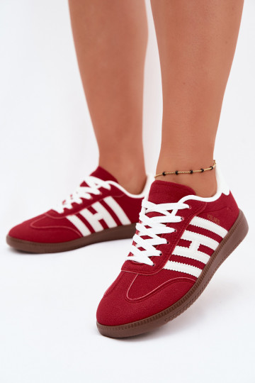 Herren rote Sneakers mit Riemen Chrissy 2