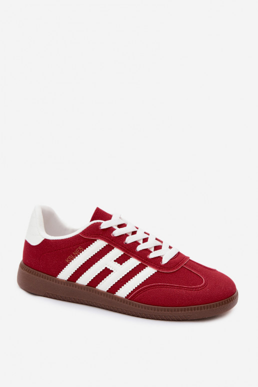 Herren rote Sneakers mit Riemen Chrissy