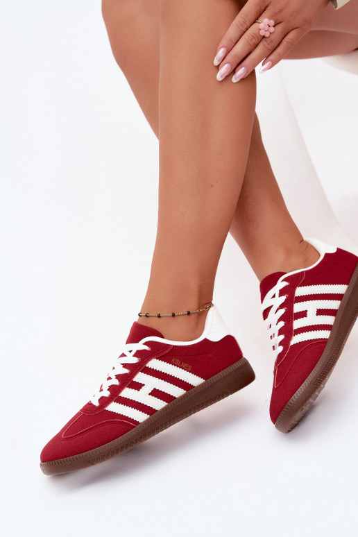 Herren rote Sneakers mit Riemen Chrissy