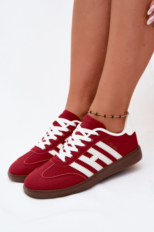 Herren rote Sneakers mit Riemen Chrissy