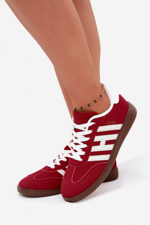 Herren rote Sneakers mit Riemen Chrissy