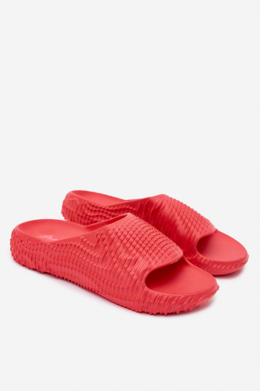 Herren rote leichte Slipper Hilda