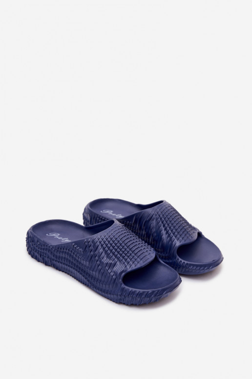 Leichte dunkelblaue Slipper für Herren Hilda