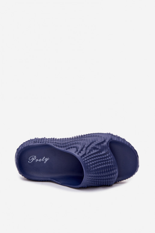 Leichte dunkelblaue Slipper für Herren Hilda