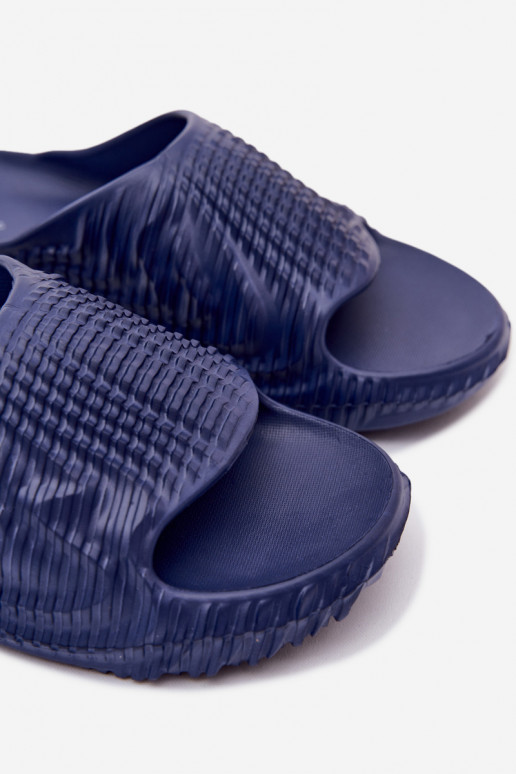 Leichte dunkelblaue Slipper für Herren Hilda