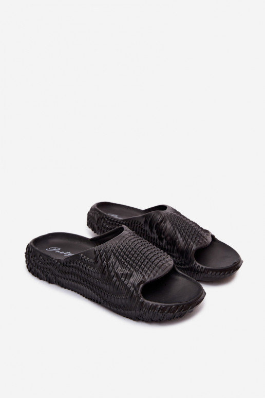 Leichte schwarze Slipper für Herren Hilda