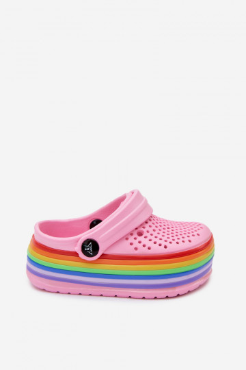 Leichte rosa Kinderclogs mit Riemen Tansy 2