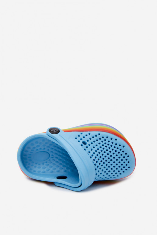 Leichte blaue Kinderclogs mit Riemen Tansy
