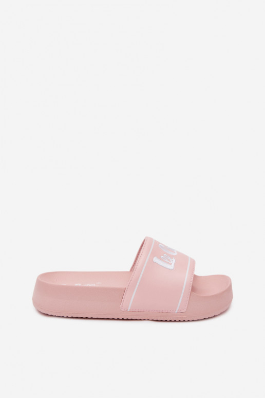 Damen rosa Slipper mit Plattform Lee Cooper