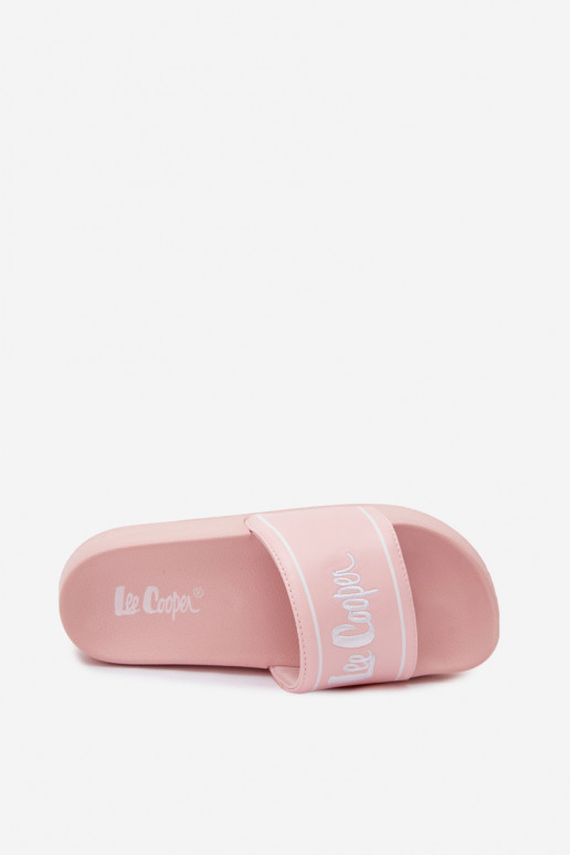 Damen rosa Slipper mit Plattform Lee Cooper