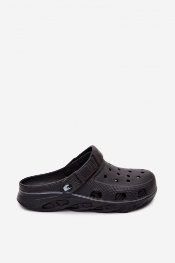 Herrenleichte schwarze Slipper Leoniel 2