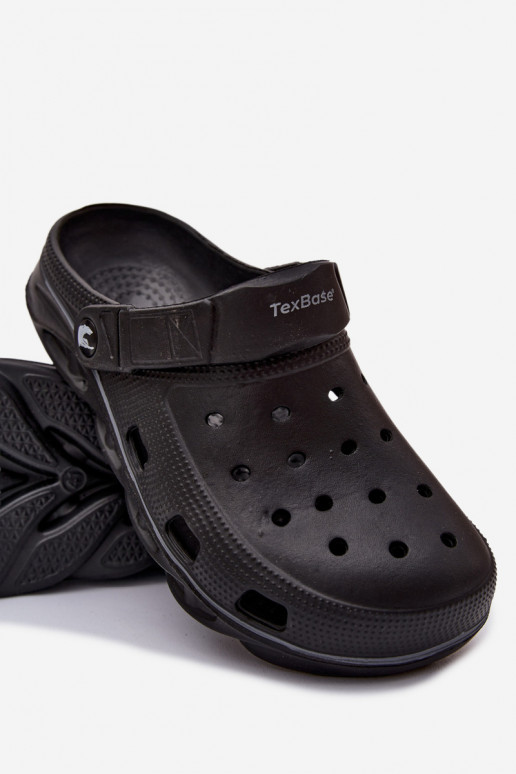 Herrenleichte schwarze Slipper Leoniel