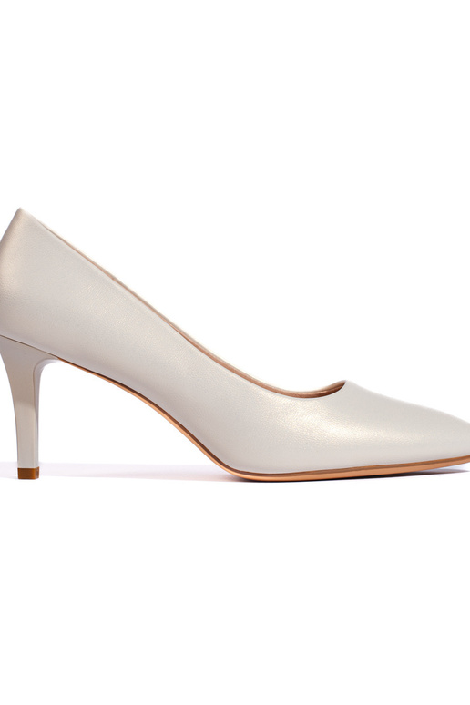 Weiße elegante High Heels