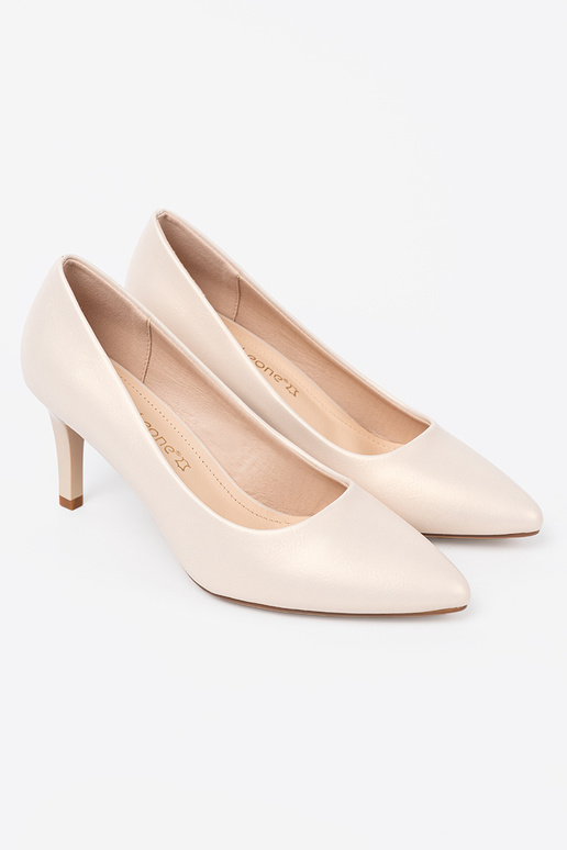 Weiße elegante High Heels