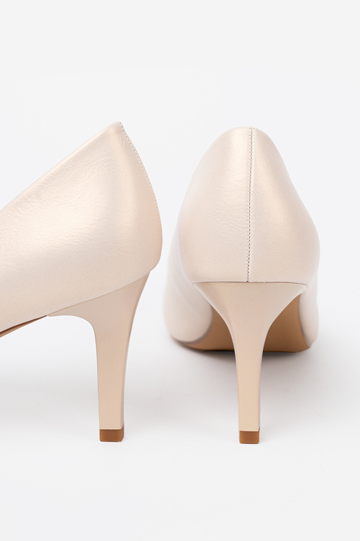 Weiße elegante High Heels