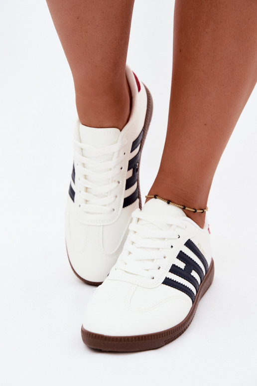 Herren weiße Sneakers mit Riemen Chrissy