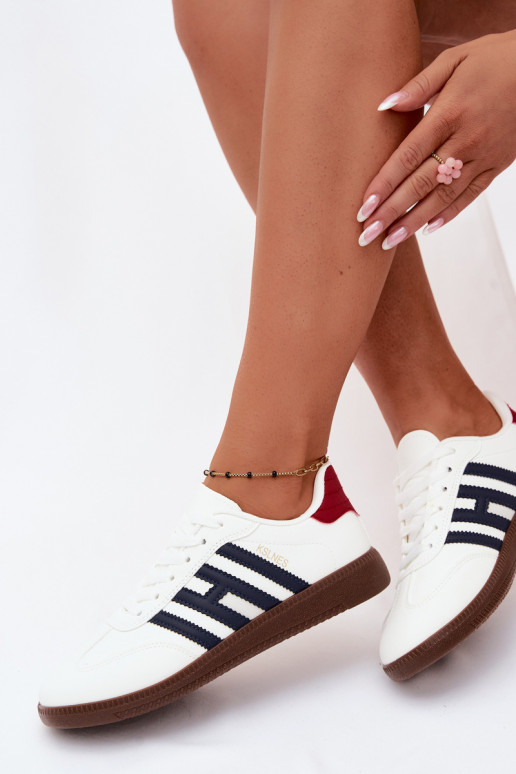 Herren weiße Sneakers mit Riemen Chrissy