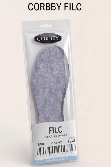 Corby FILC | Wärmende, rutschfeste Einlegesohlen aus Filz