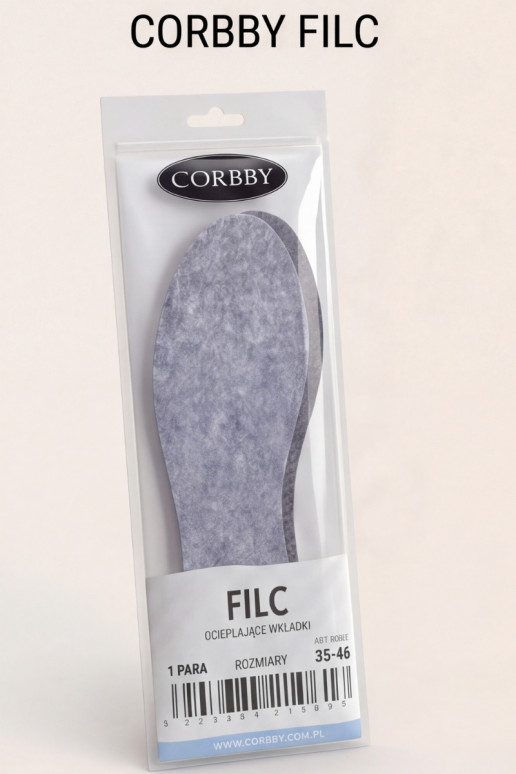 Corby FILC | Wärmende, rutschfeste Einlegesohlen aus Filz
